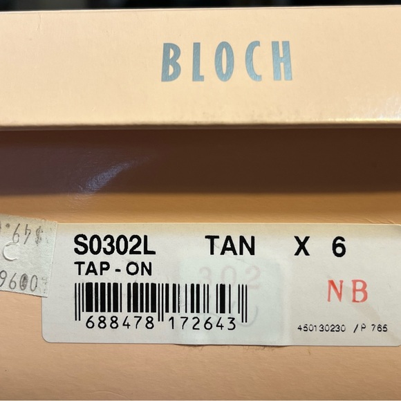 Bloch Tap-in S0302L Tan tap shoes size 6 with straps.  Condition is very good! - Picture 10 of 10